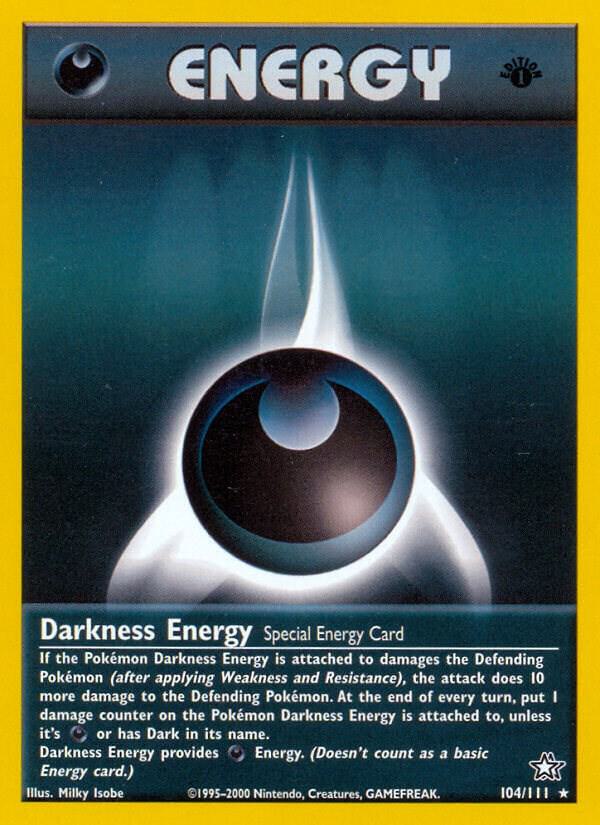 Darkness Energy 104/111 card from Neo Genesis