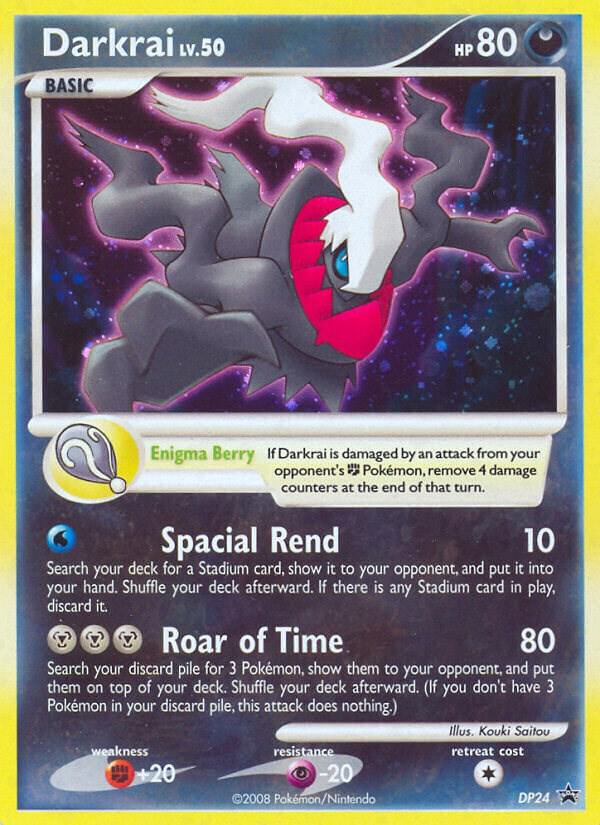 Darkrai DP24 card from Diamond and Pearl Promos