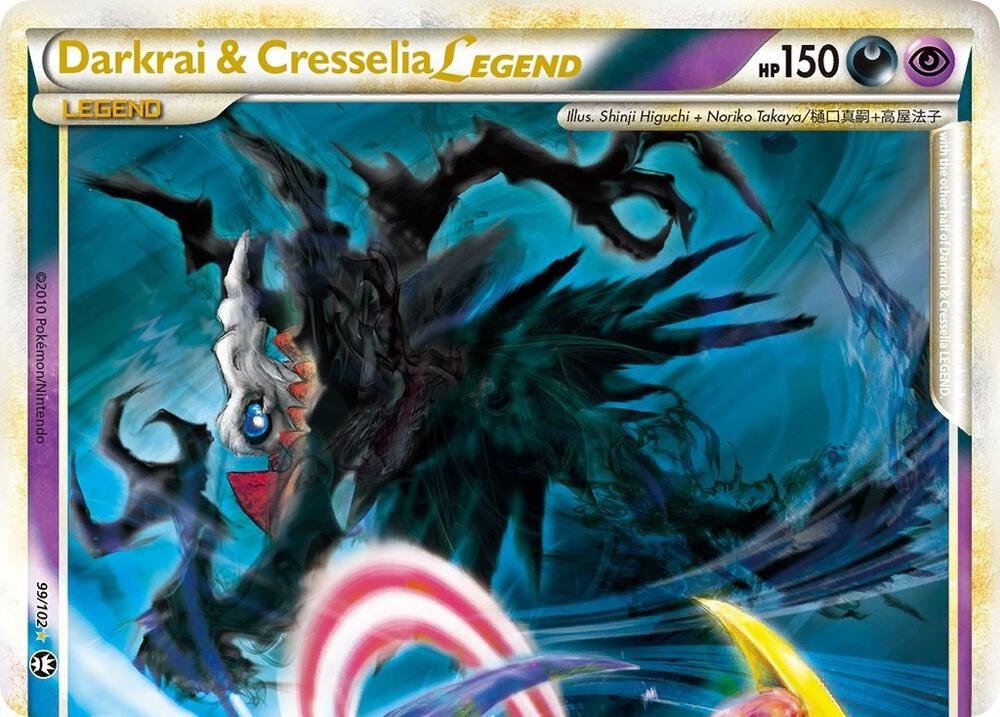 Darkrai & Cresselia Legend (Top) 99/102 card from Triumphant