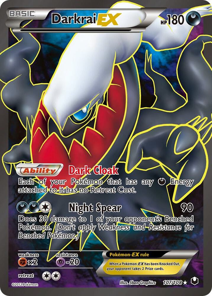 Darkrai EX (107 Full Art) 107/108 card from Dark Explorers