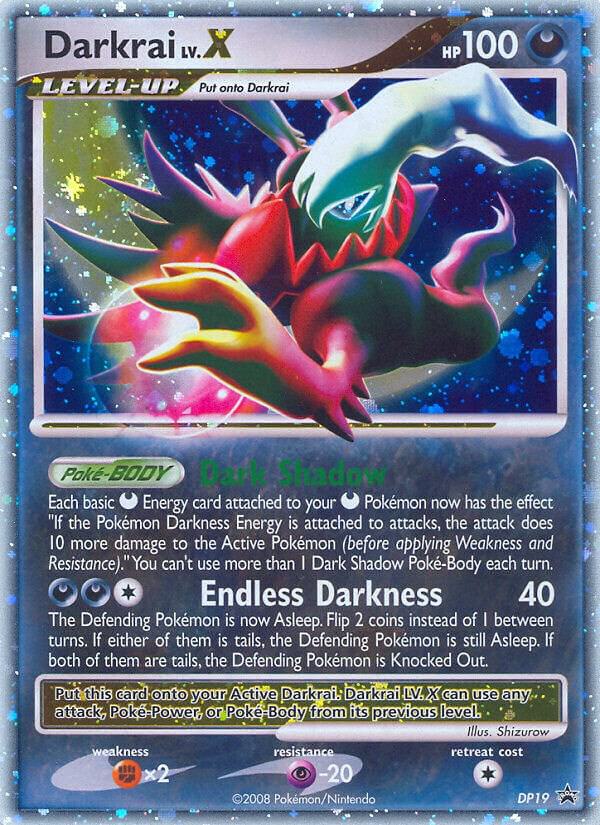 Darkrai LV.X DP19 card from Diamond and Pearl Promos