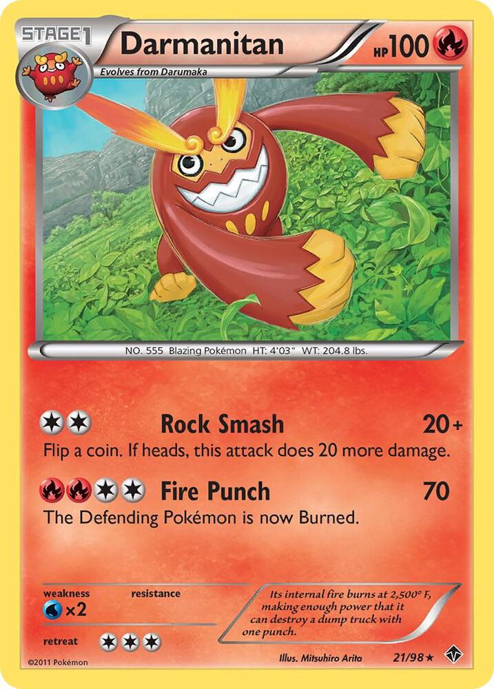 Darmanitan 21/98 card from Emerging Powers