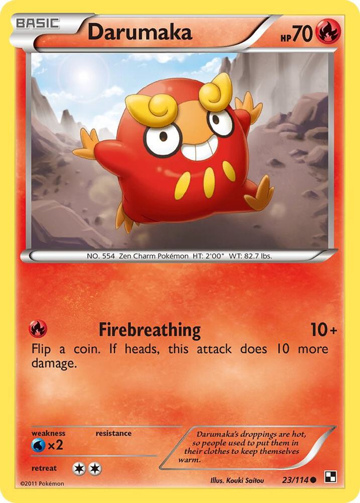 Darumaka (23) 23/114 card from Black and White