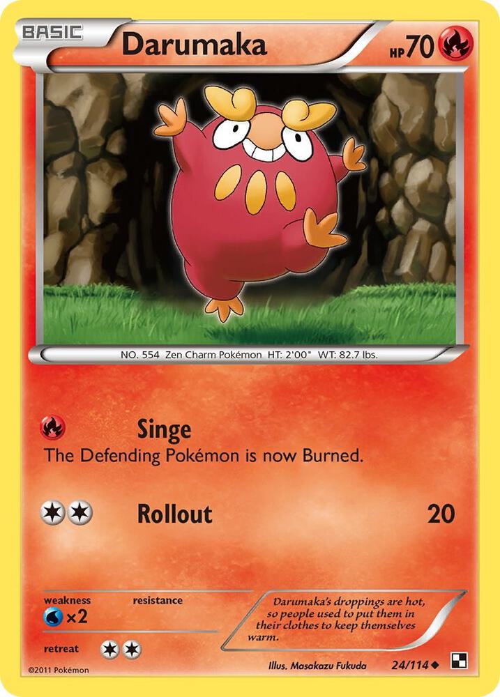 Darumaka (24) 24/114 card from Black and White