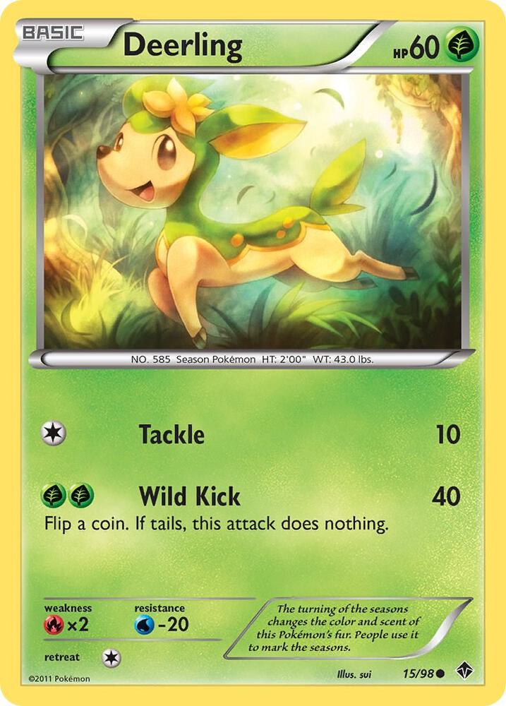 Deerling 15/98 card from Emerging Powers