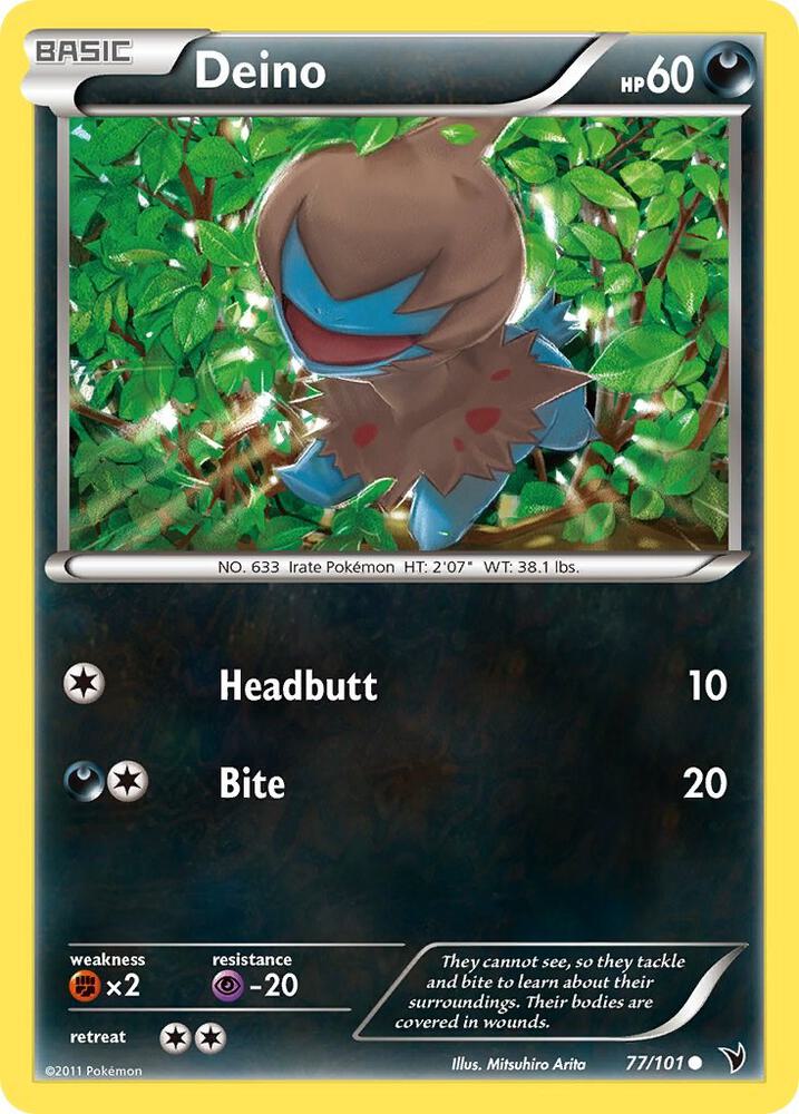 Deino 77/101 card from Noble Victories