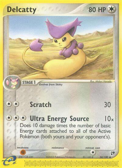 Delcatty 34/100 card from Sandstorm