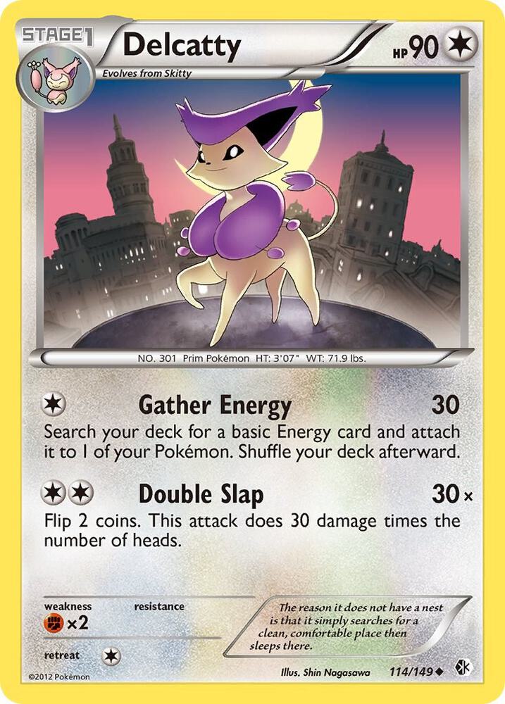 Delcatty 114/149 card from Boundaries Crossed