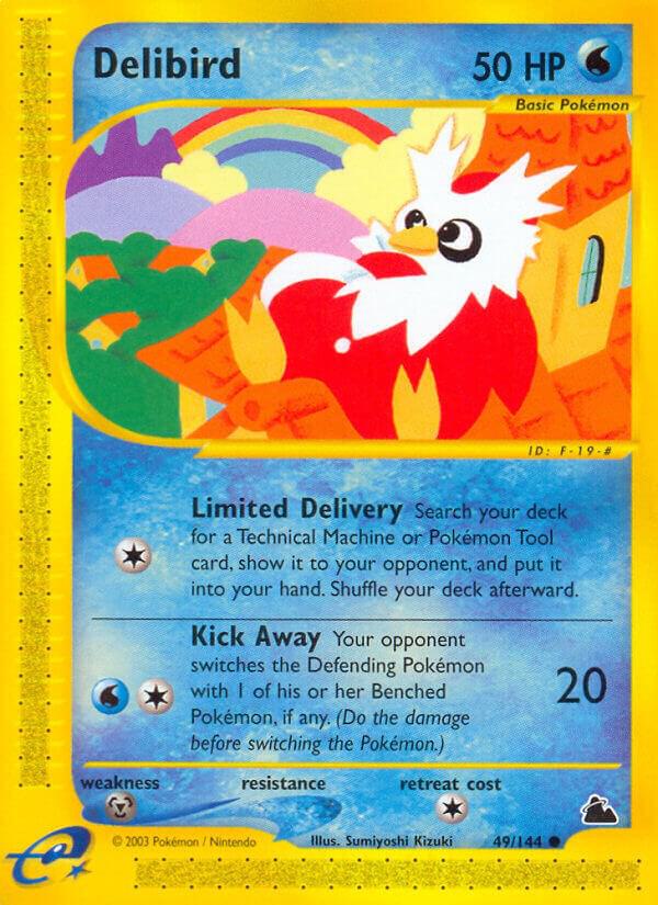 Delibird 049/144 card from Skyridge