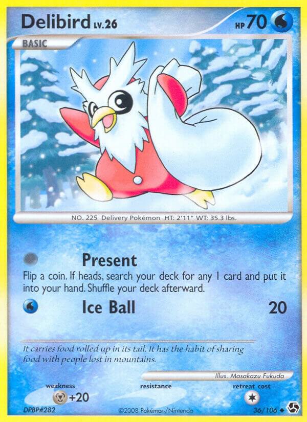 Delibird 36/106 card from Great Encounters