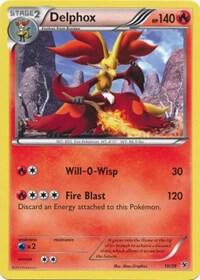 Delphox 10/39 card from Kalos Starter Set