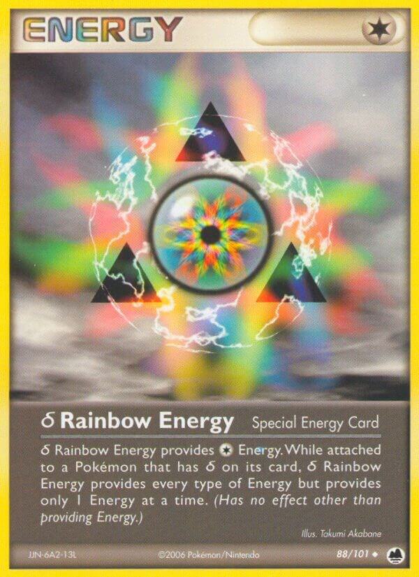 Delta Rainbow Energy 88/101 card from Dragon Frontiers