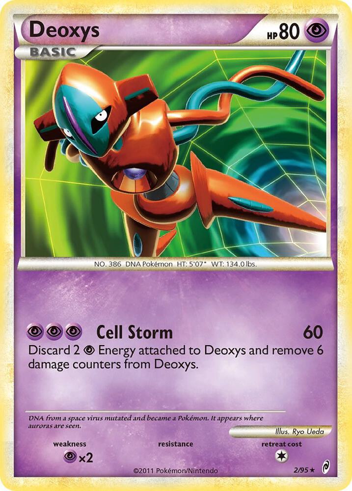 Deoxys 2/95 card from Call of Legends