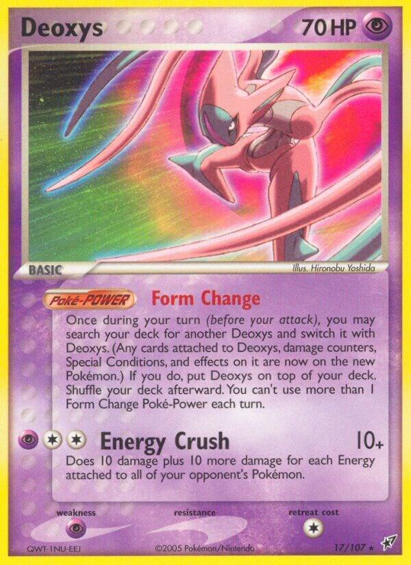 Deoxys (Attack Forme) 17/107 card from Deoxys
