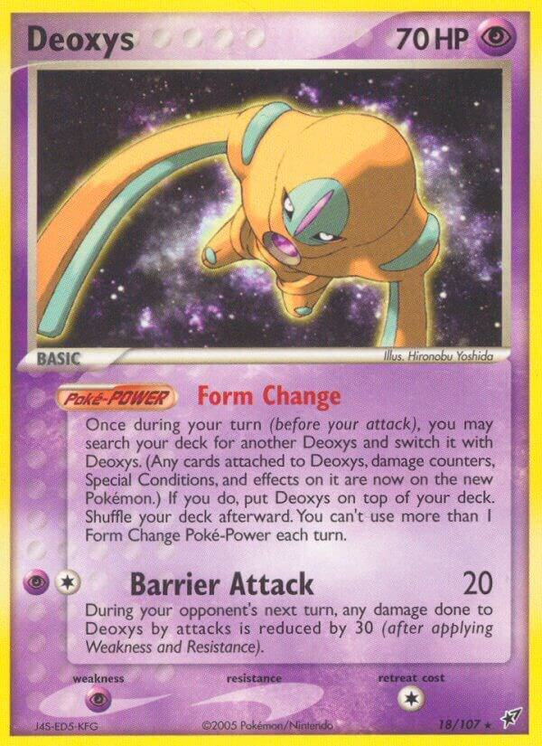 Deoxys (Defense Forme) 18/107 card from Deoxys