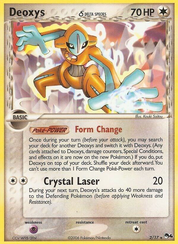 Deoxys (Delta Species) 002/017 card from POP Series 4