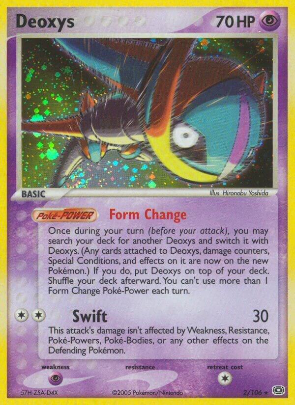 Deoxys (Speed Forme) 2/106 card from Emerald