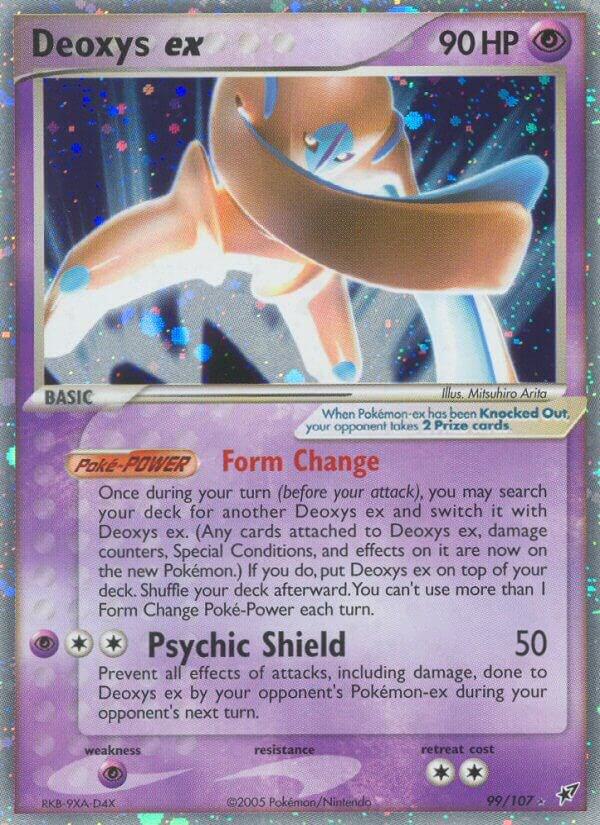 Deoxys ex (Defense Forme) 99/107 card from Deoxys
