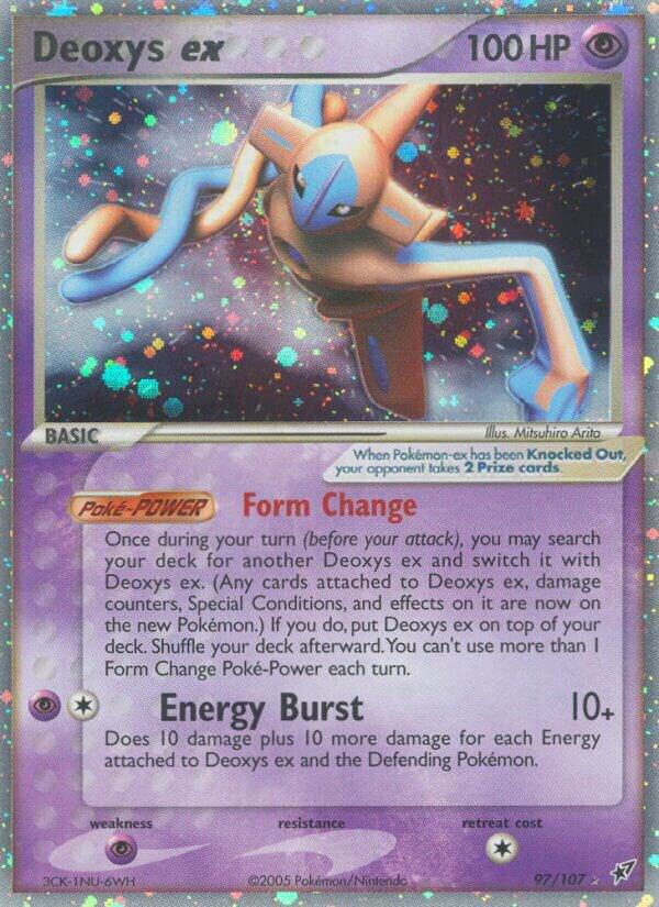 Deoxys ex (Normal Forme) 97/107 card from Deoxys