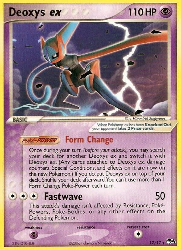 Deoxys ex 017/017 card from POP Series 4