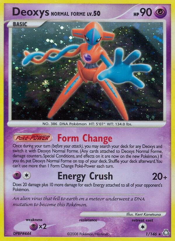 Deoxys Normal Forme 1/146 card from Legends Awakened