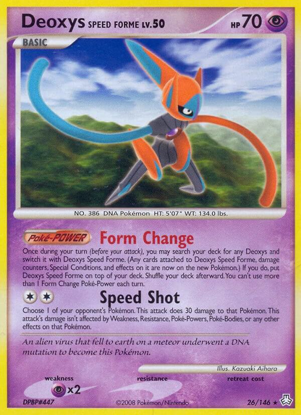 Deoxys Speed Forme 26/146 card from Legends Awakened