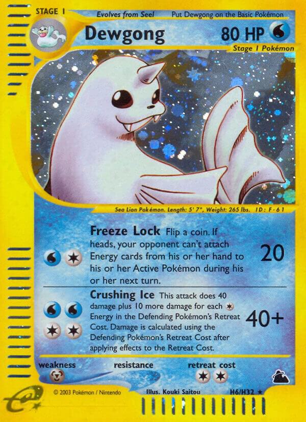 Dewgong (H6) H06/H32 card from Skyridge