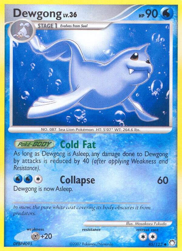 Dewgong 45/123 card from Mysterious Treasures