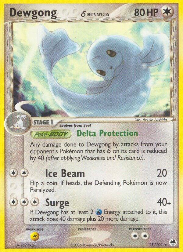 Dewgong (Delta Species) 15/101 card from Dragon Frontiers
