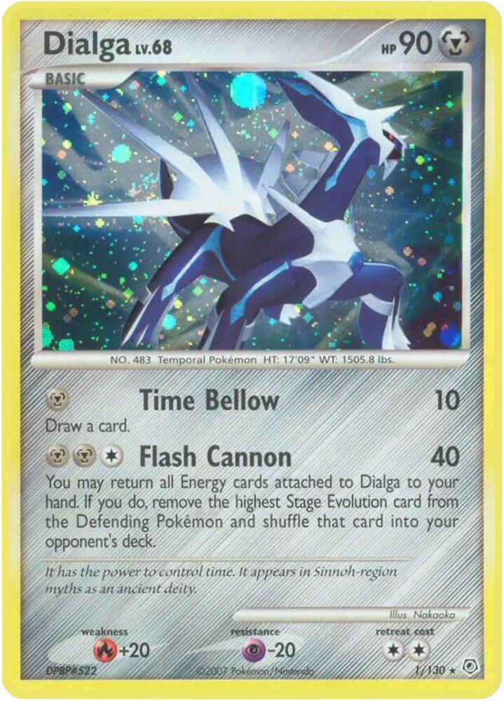 Dialga 1/130 card from Diamond and Pearl