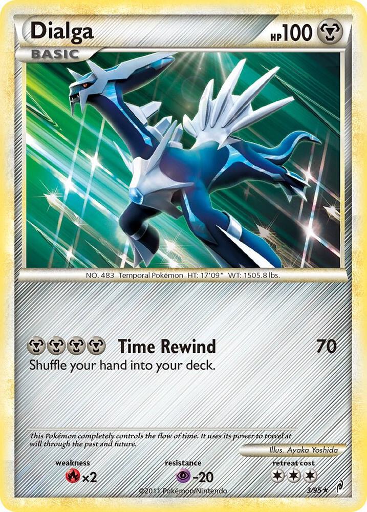 Dialga 3/95 card from Call of Legends