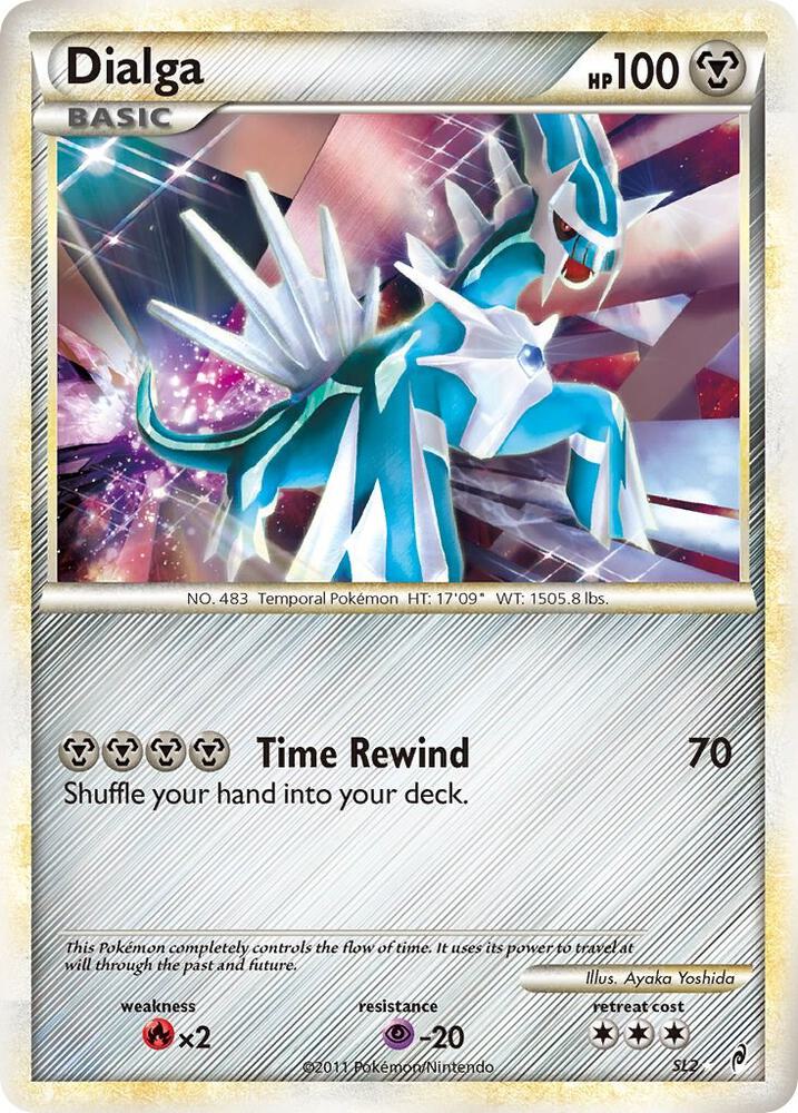 Dialga (Shiny) SL2 card from Call of Legends