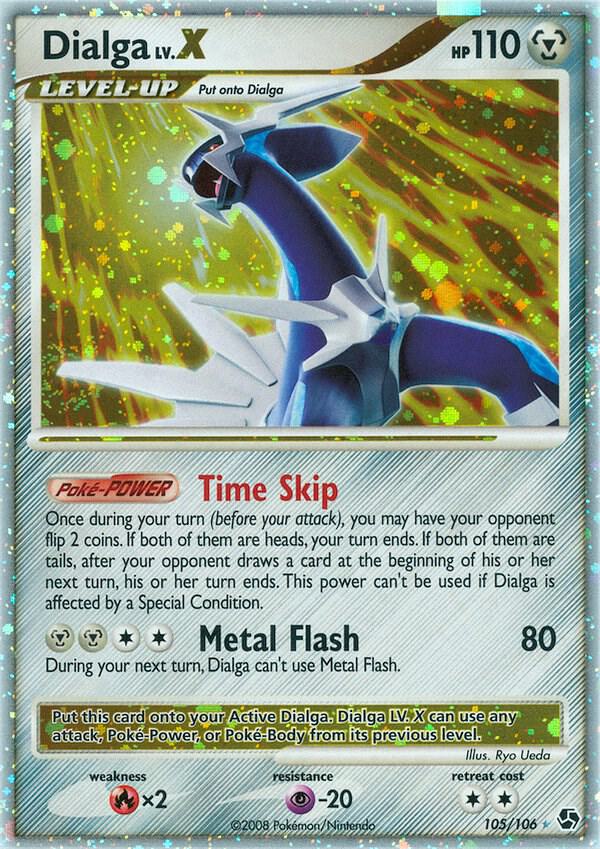 Dialga LV.X 105/106 card from Great Encounters
