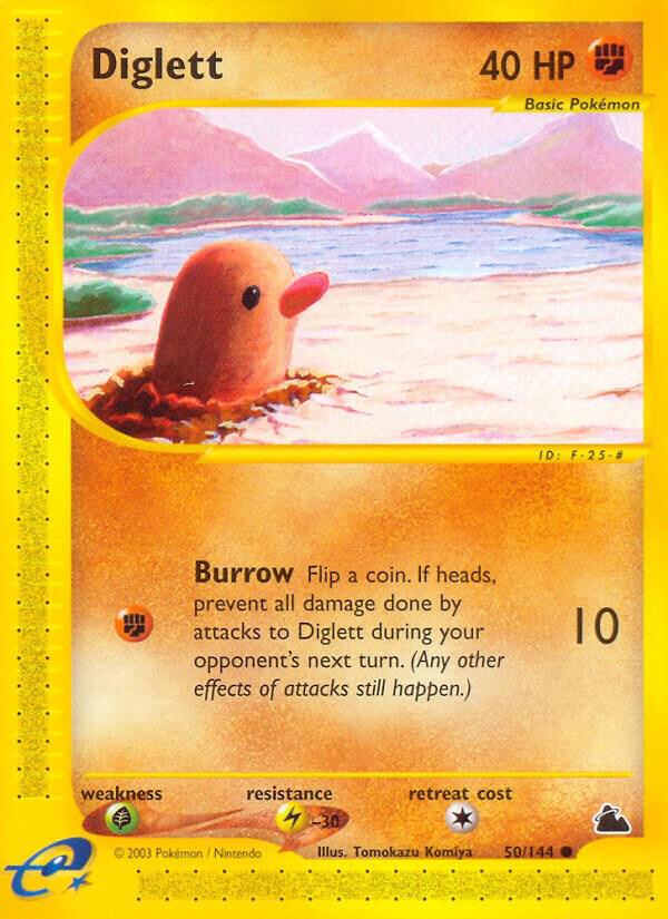 Diglett 050/144 card from Skyridge