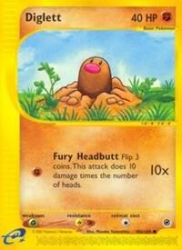 Diglett 106/165 card from Expedition