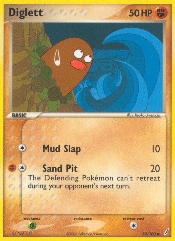 Diglett 50/100 card from Crystal Guardians