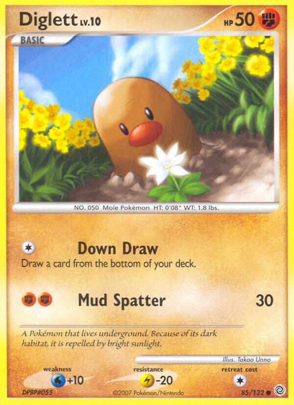 Diglett 85/132 card from Secret Wonders