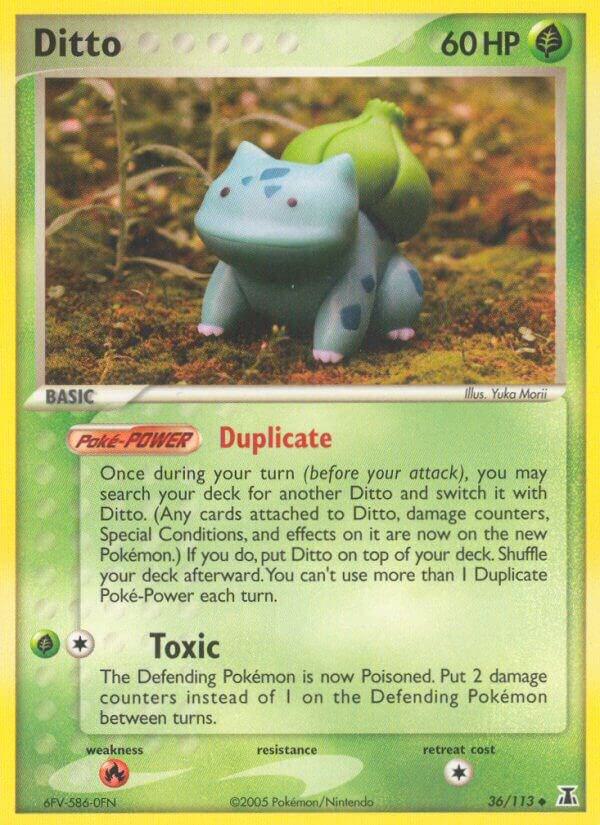 Ditto (Bulbasaur) 36/113 card from Delta Species