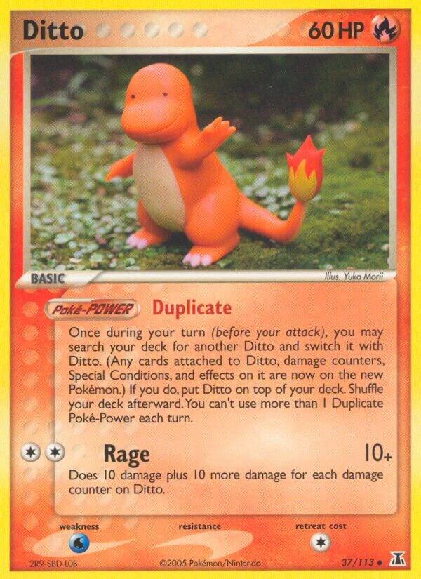 Ditto - 037/113 (Charmander) 37/113 card from Delta Species