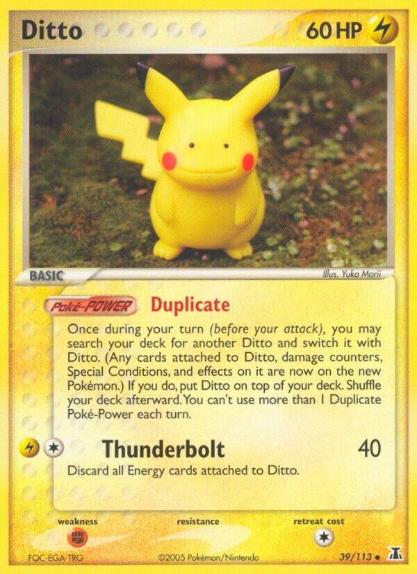Ditto - 039/113 (Pikachu) 39/113 card from Delta Species