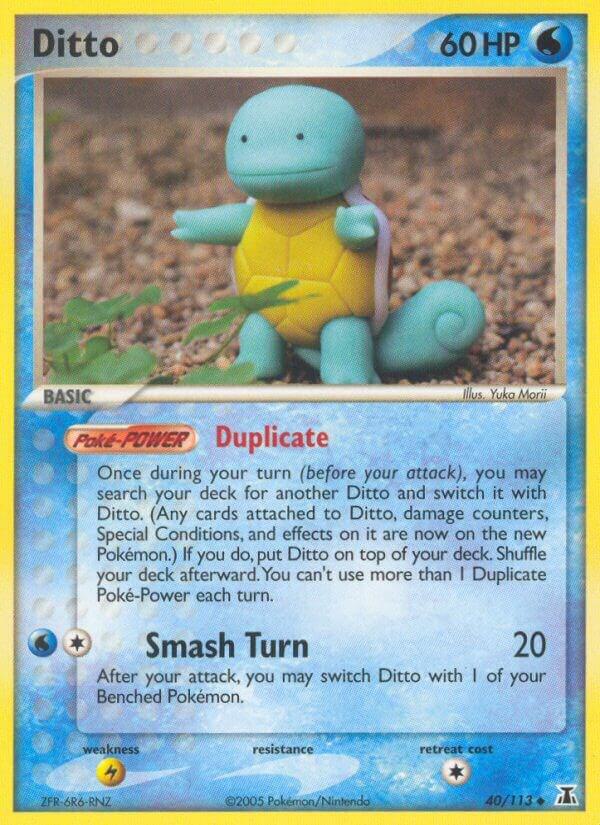 Ditto - 040/113 (Squirtle) 40/113 card from Delta Species