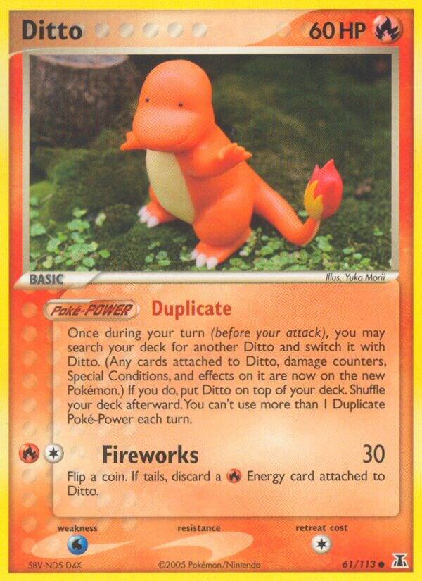 Ditto - 61/113 (Charmander) 061/113 card from Delta Species