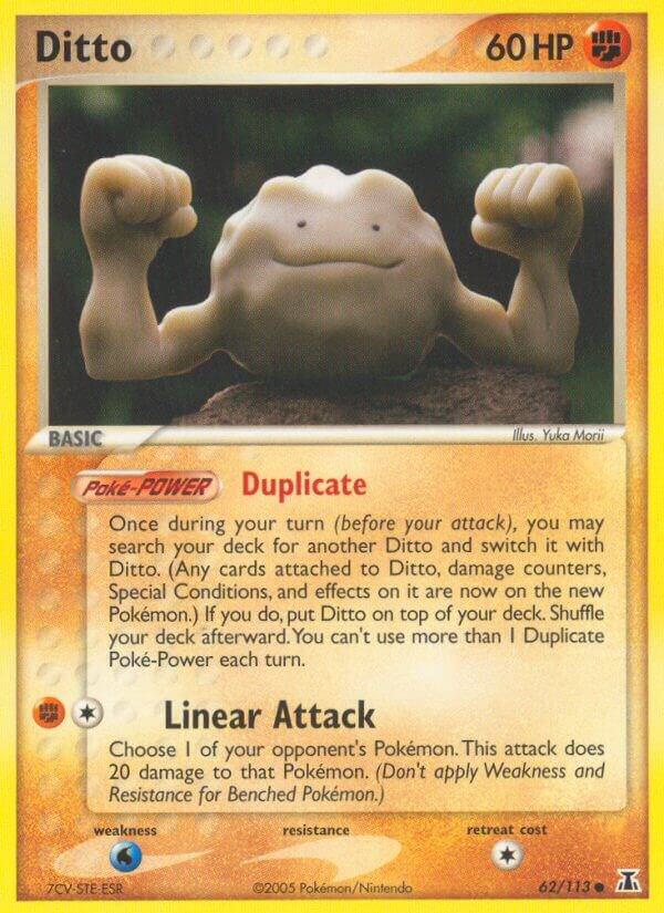Ditto (Geodude) 62/113 card from Delta Species
