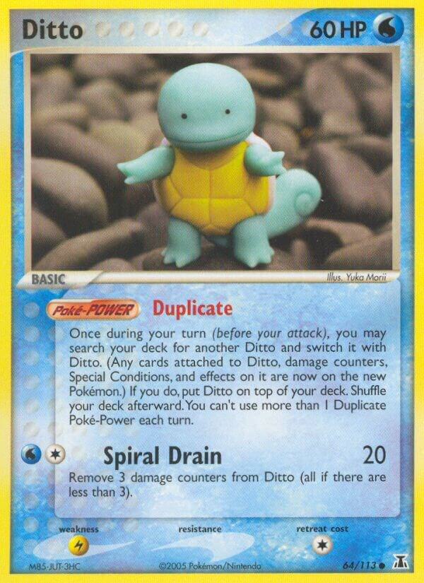 Ditto - 64/113 (Squirtle) 064/113 card from Delta Species
