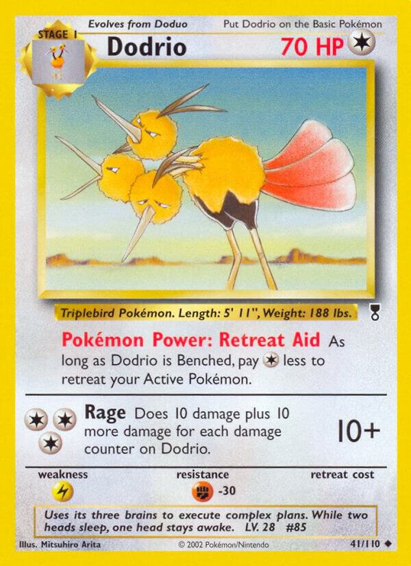 Dodrio 041/110 card from Legendary Collection
