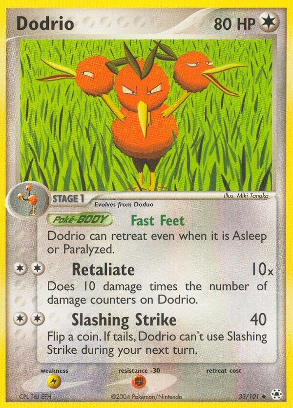 Dodrio 33/101 card from Hidden Legends