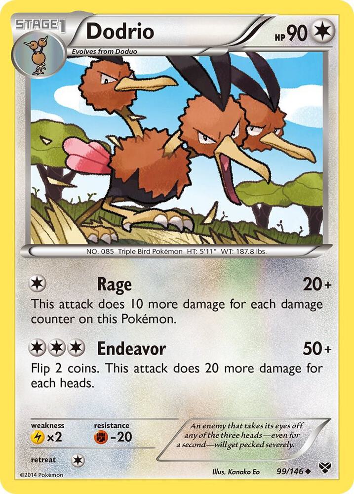 Dodrio 99/146 card from XY Base Set