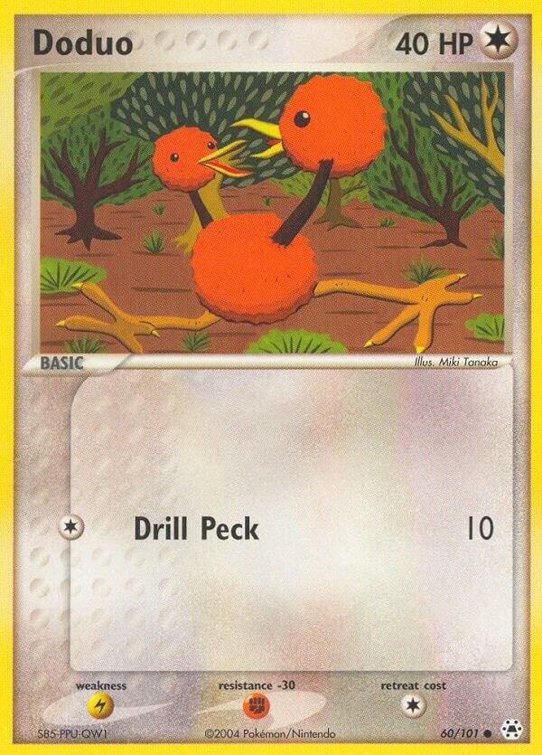 Doduo 60/101 card from Hidden Legends