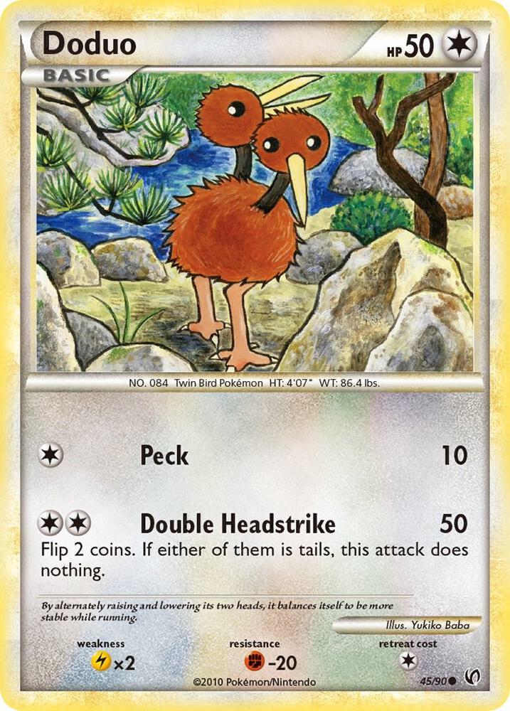 Doduo 45/90 card from Undaunted