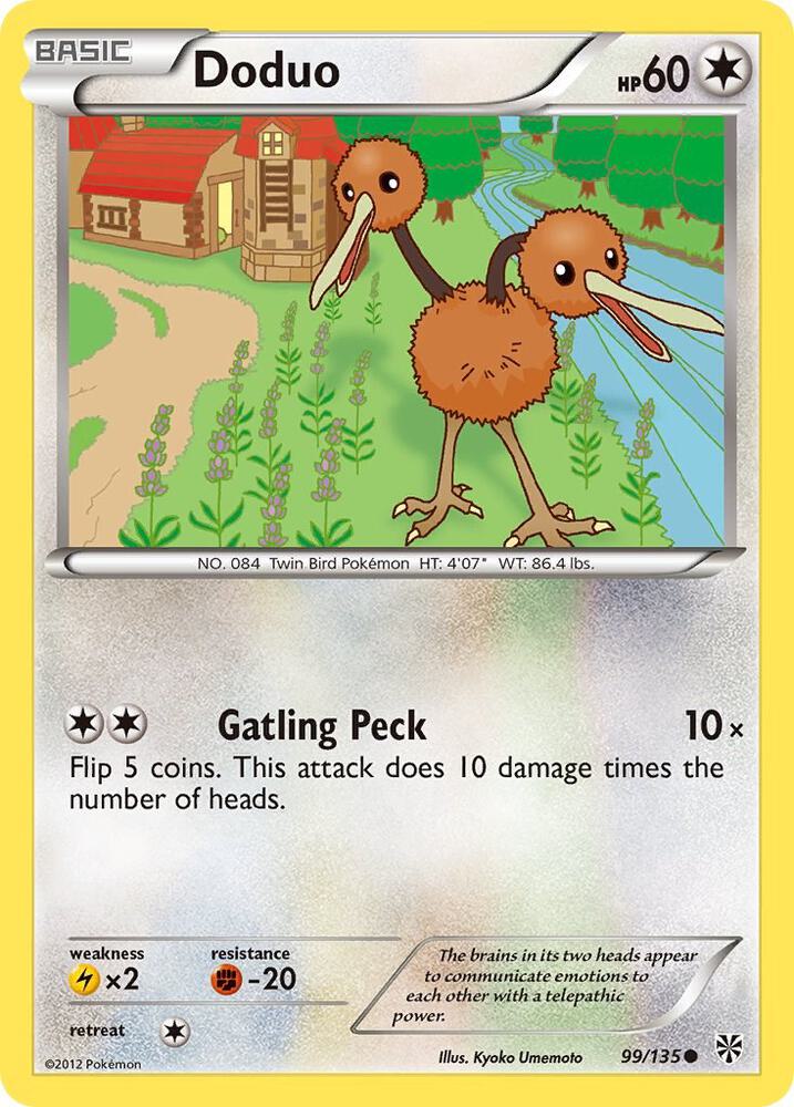 Doduo 99/135 card from Plasma Storm